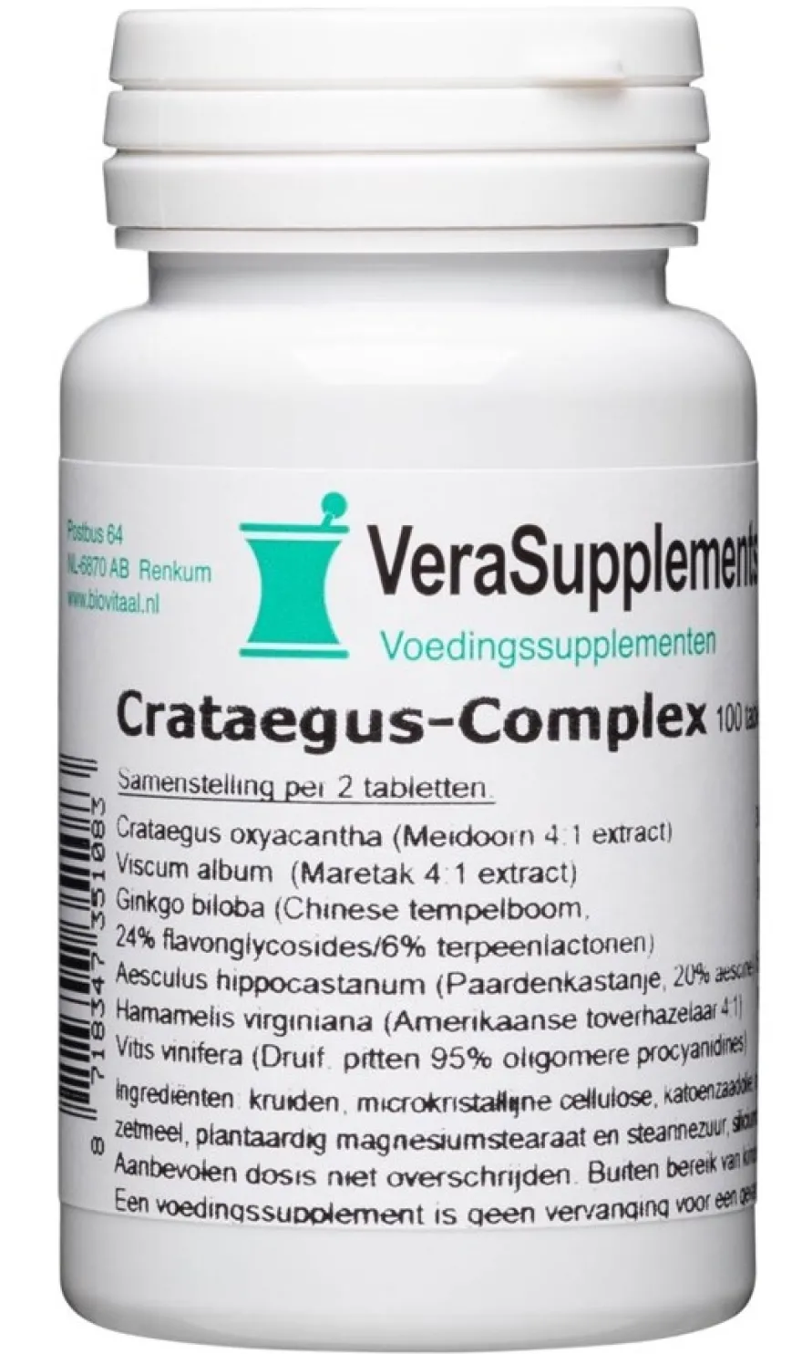 Verasupplements Crataegus-complex Tabletten (100 tabletten)