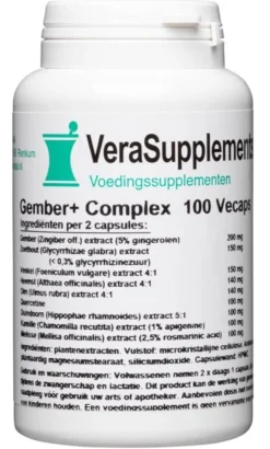 Verasupplements Gember Plus Complex Capsules (100 vegetarische capsules)