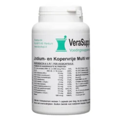Verasupplements Jodium- en Kopervrije Multi voor Volwassenen Capsules (100 vegetarische capsules)