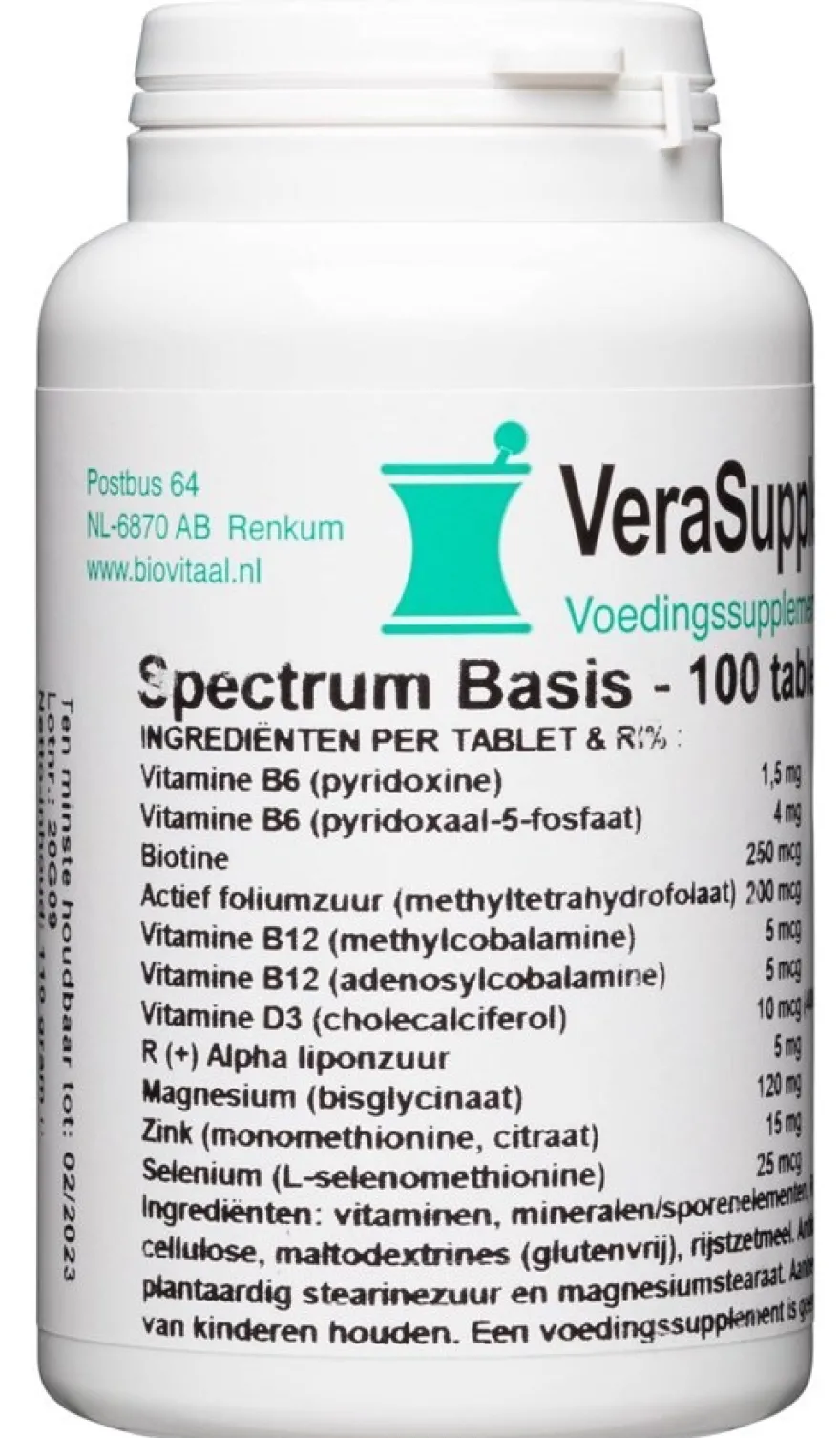 Verasupplements Spectrum Basis Tabletten (100 tabletten)