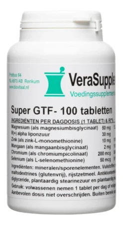 Verasupplements Super Gtf Complex Tabletten (100 tabletten)