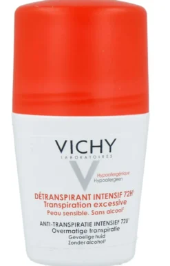Vichy Deodorant Overmatige Transpiratie Roller 72h (50 ml)