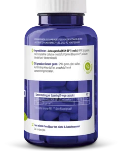 Vitakruid Ashwagandha 5% Withanoliden KSM-66® & Bioperine® (90 vega capsules)