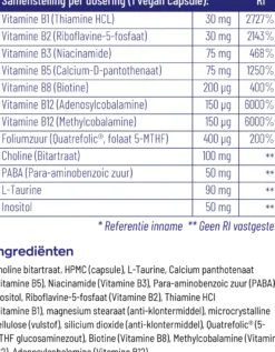 Vitakruid B-Complex Actief zonder B6 (90 vega capsules)