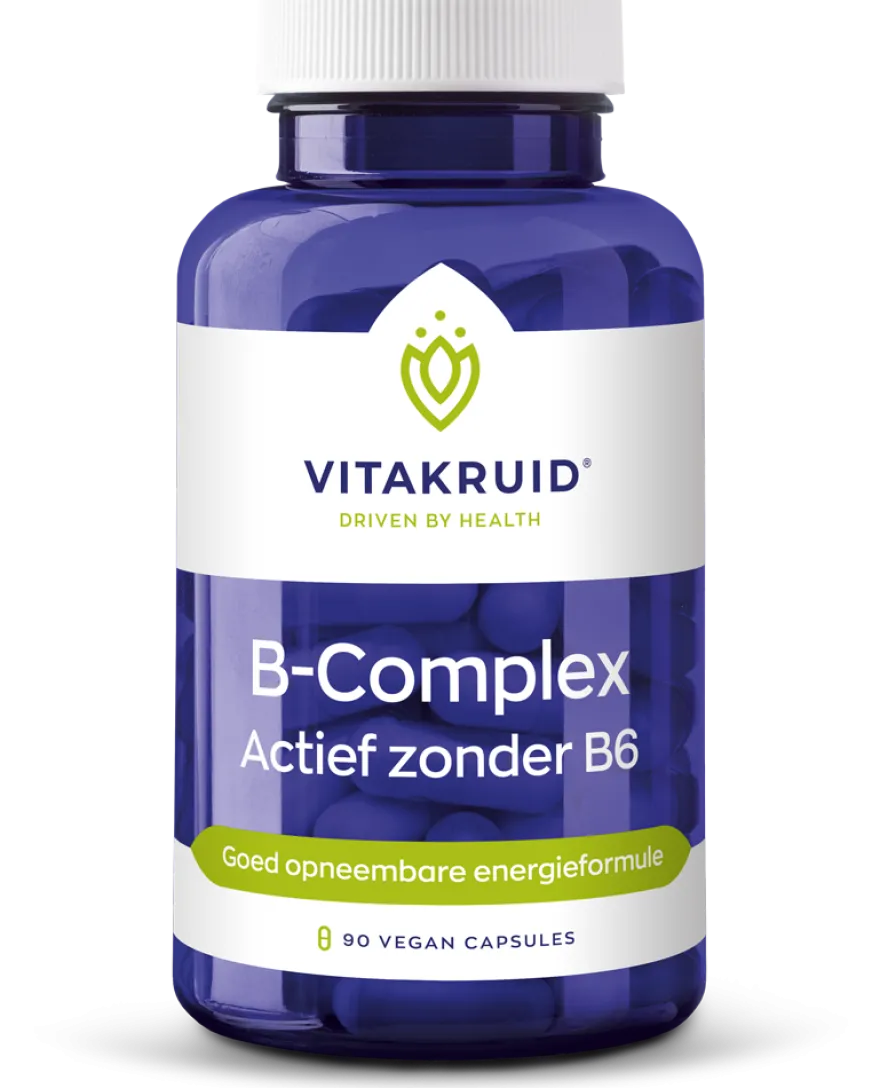 Vitakruid B-Complex Actief zonder B6 (90 vega capsules)