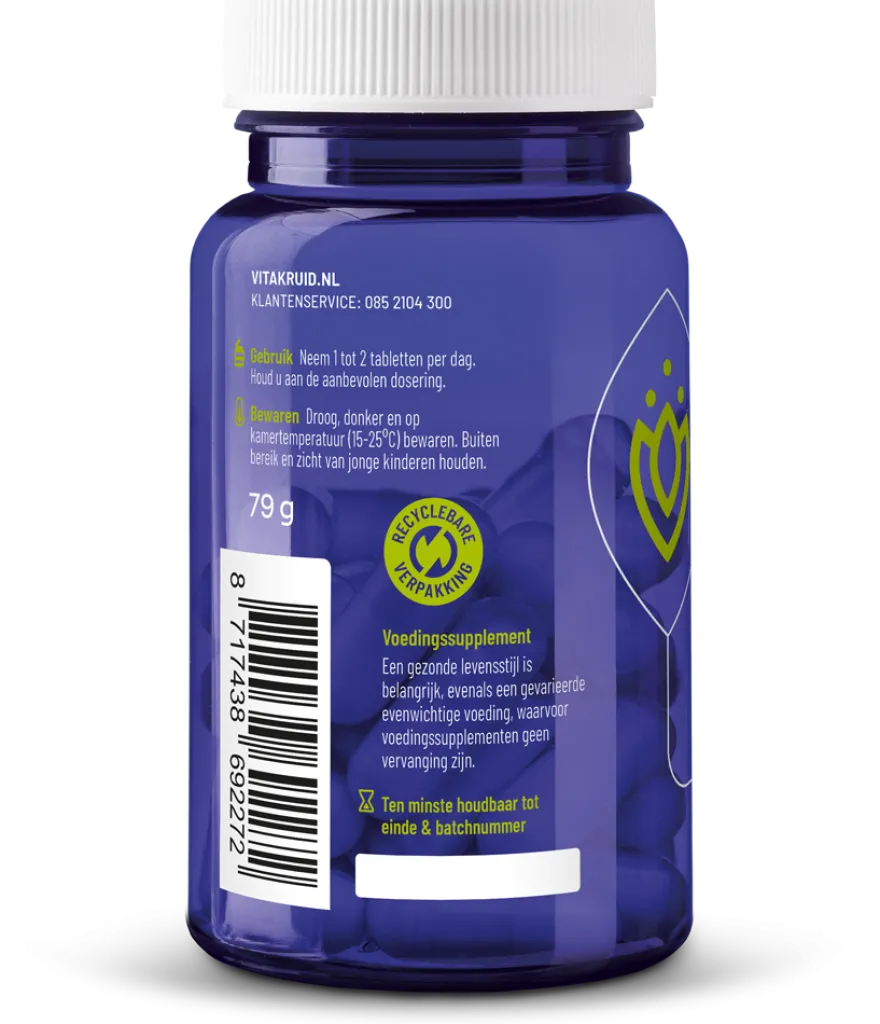 Vitakruid Beautycomplex met Keratine Hyaluronzuur & Biotine (60 tabletten)