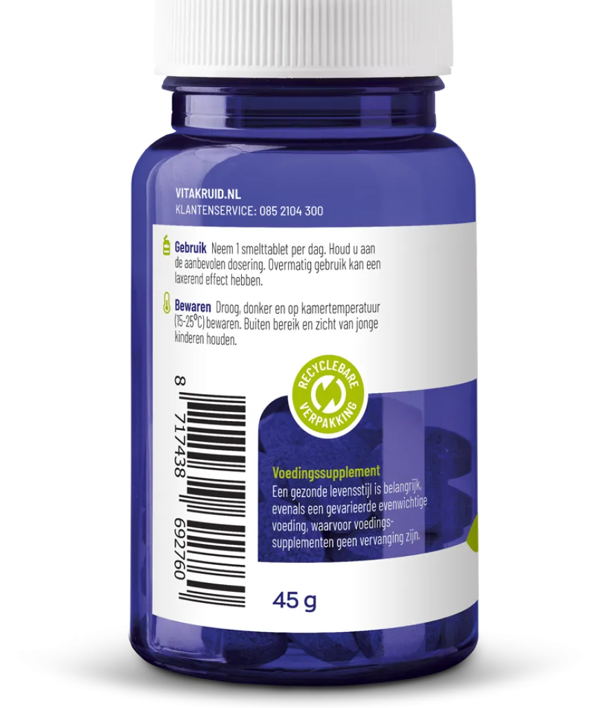 Vitakruid B12 1000 mcg Actief Methylcobalamine Vitamine (180 stuks)