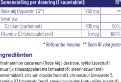 Vitakruid Calcium 400 & D3 uit Duurzame Rode Alg Aquamin TG® (90 kauwtabletten)