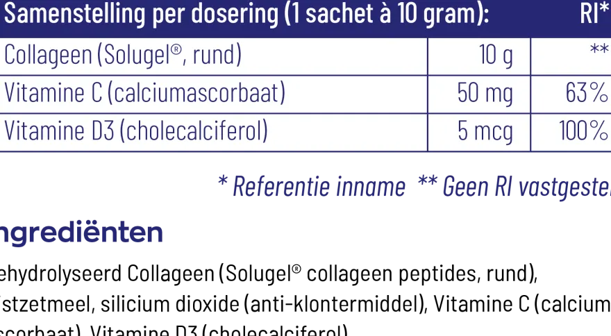 Vitakruid Collageen Solugel (25 zakjes)