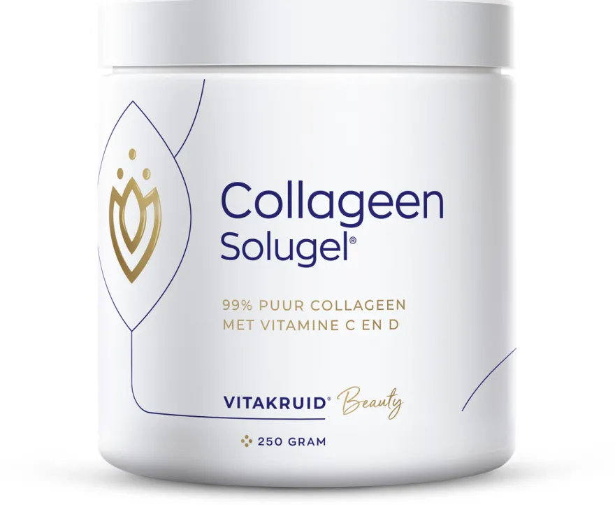 Vitakruid Collageen Solugel® Poeder met Vitamine C & D (250 gr)