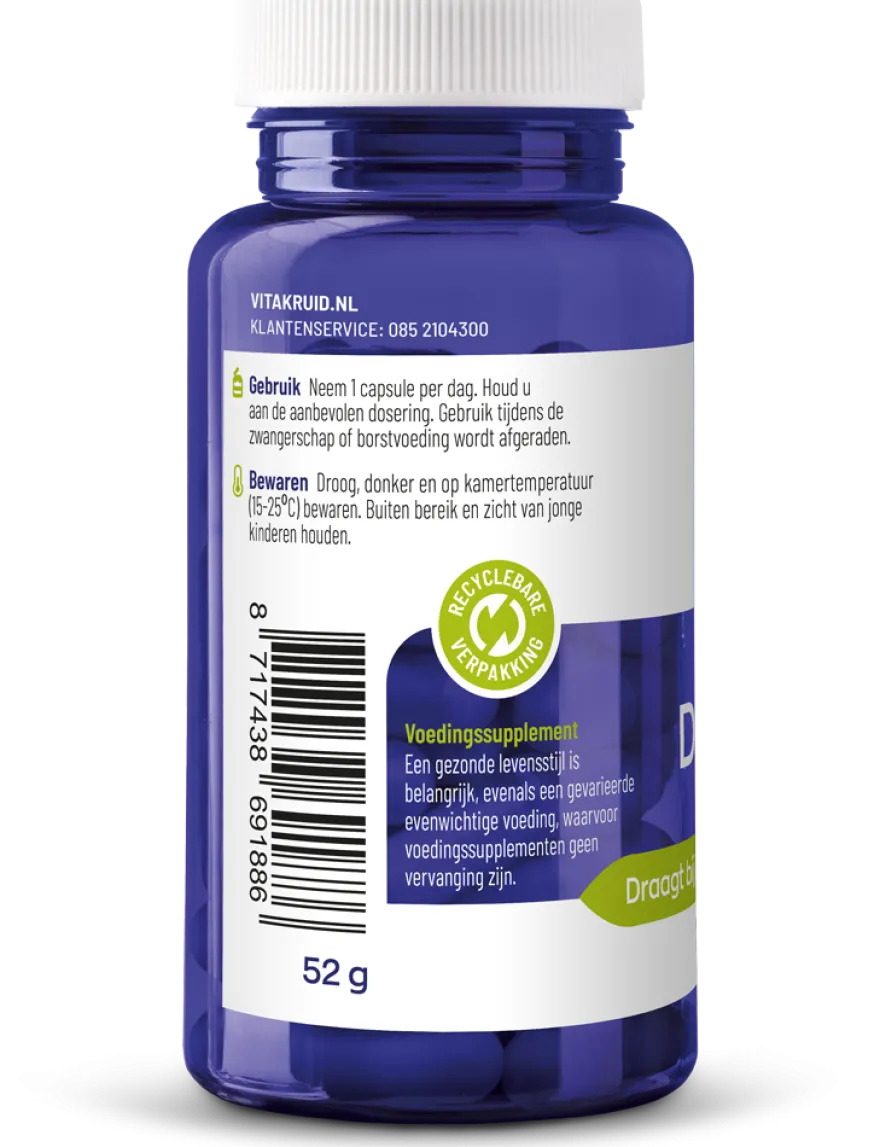 Vitakruid DIM Builder 400 mg Broccolikiem Extract Hiactives® (60 vega capsules)