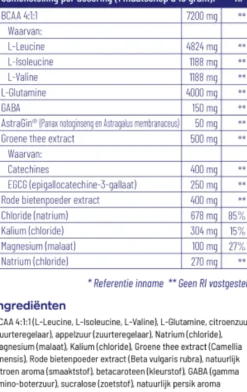 Vitakruid Elite Post Workout Vrouw BCAA 4:1:1 & Elektrolyten (325 gr)