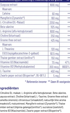 Vitakruid Elite Pre Workout Vrouw (284 gr)