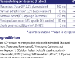 Vitakruid Femme Hormoon Support Maca & Saffraan (60 tabletten)
