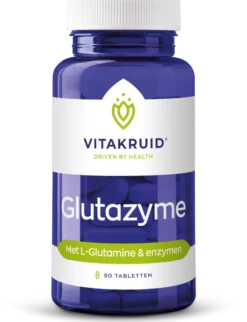 Vitakruid Glutazyme Spijsverteringsenzymen en L-Glutamine (90 tabletten)