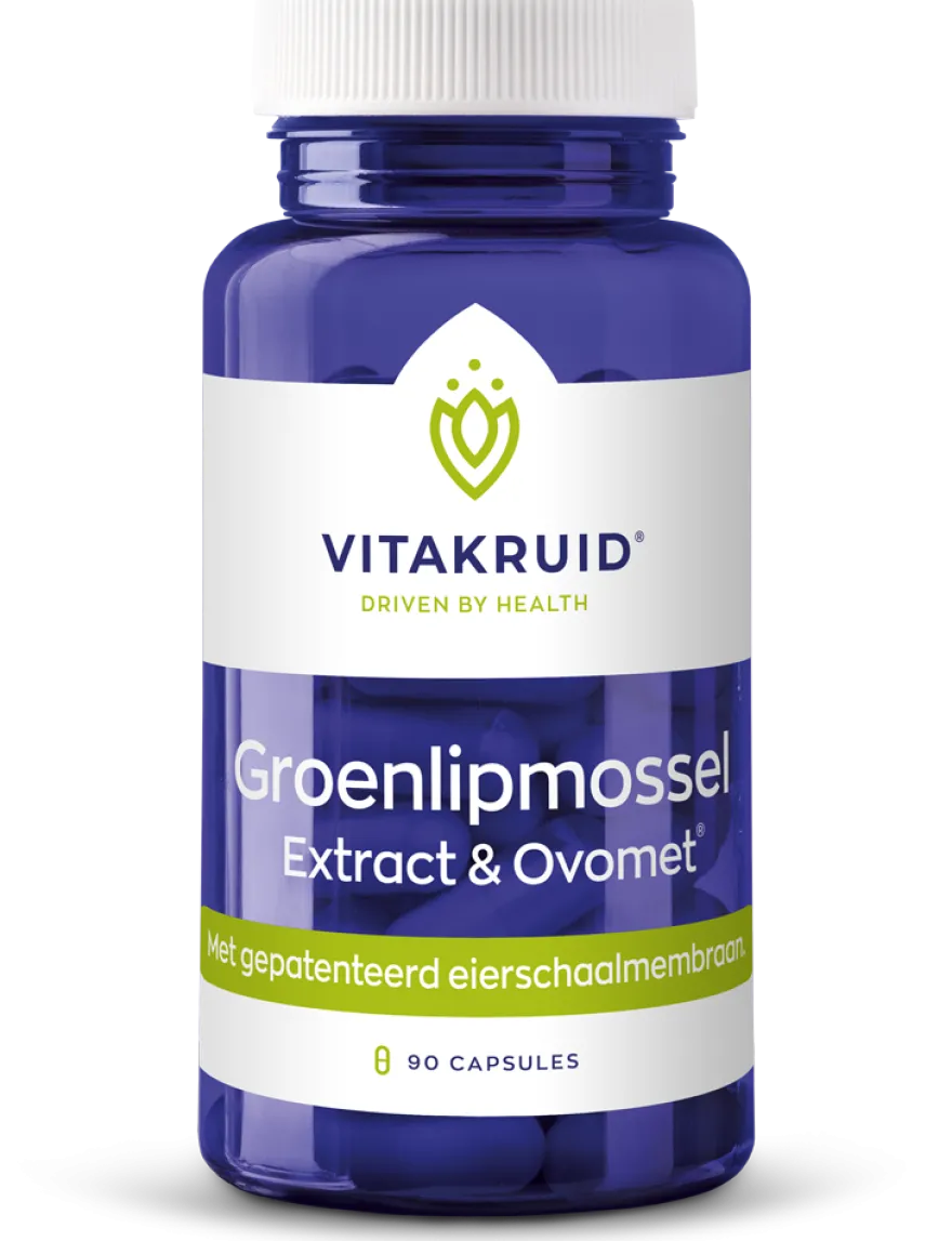 Vitakruid Groenlipmossel Extract & Ovomet Eierschaalmembraam (90 vega capsules)