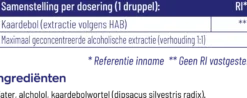Vitakruid Kaardebol Wortel Tinctuur Extractie volgens HAB (50 ml)