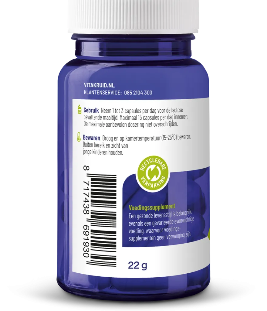 Vitakruid Lactase Enzym Optiferm® 3.000 FCC (90 vega capsules)