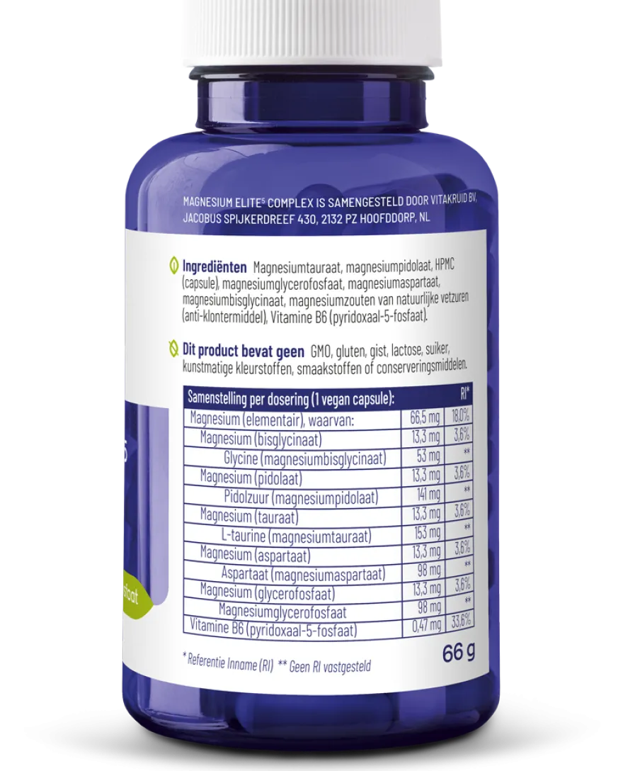 Vitakruid Magnesium Elite5 Complex (90 vega capsules)