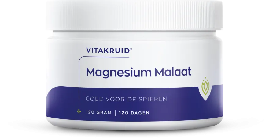 Vitakruid Magnesium Malaat met Vitamine B6 (P-5-P) (120 gr)