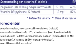 Vitakruid Magnesium 150 Malaat met Vitamine B6 (P-5-P) (90 tabletten)