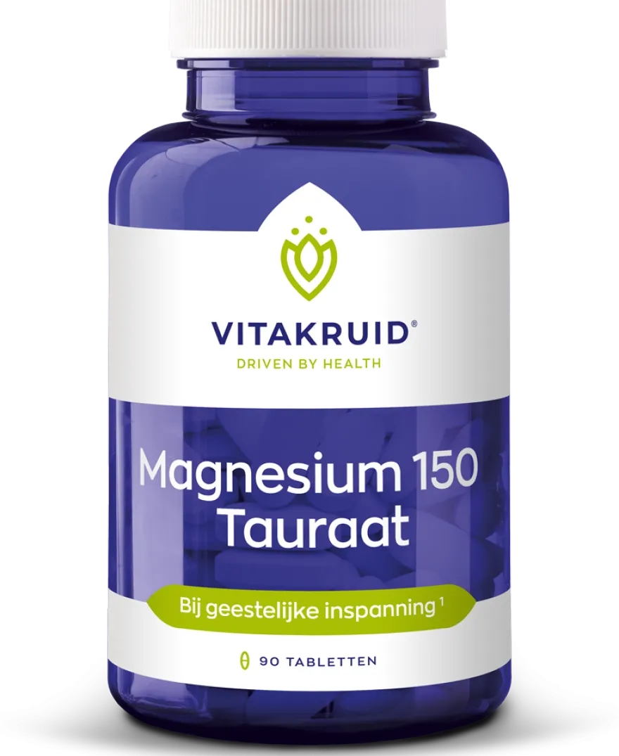 Vitakruid Magnesium 150 Tauraat (90 tabletten)