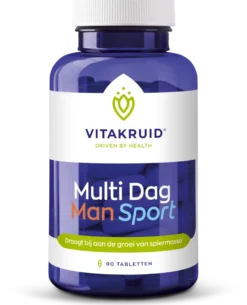 Vitakruid Multi Dag Man Sport 100% Vegan (90 tabletten)