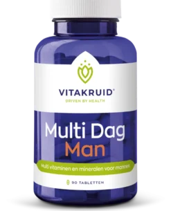 Vitakruid Multi Dag Man 100% Vegan (90 tabletten)