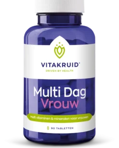 Vitakruid Multi Dag Vrouw 100% Vegan (90 tabletten)