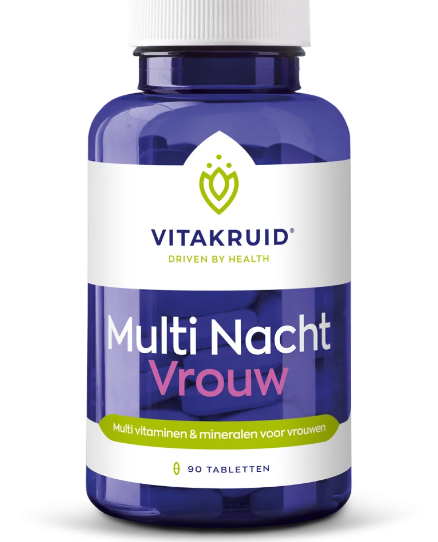 Vitakruid Multi Nacht Vrouw 100% Vegan (90 tabletten)