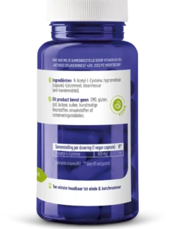 Vitakruid NAC 600 mg N-Acetyl-L-Cysteïne (60 vega capsules)