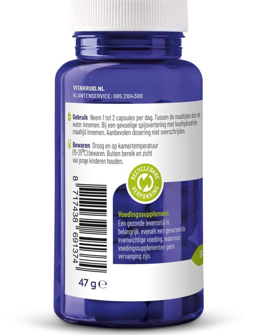 Vitakruid NAC 600 mg N-Acetyl-L-Cysteïne (60 vega capsules)