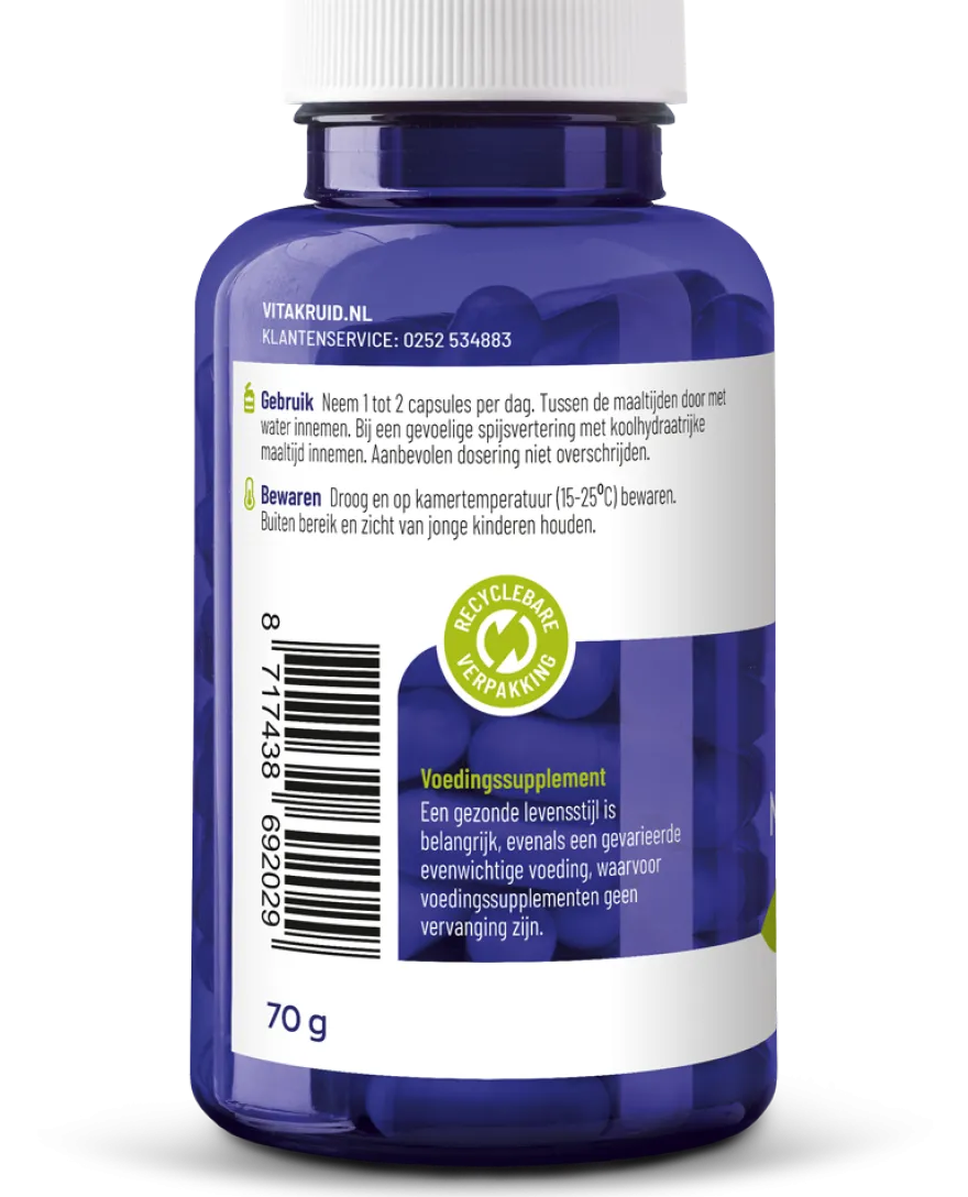 Vitakruid NAC 600 mg N-Acetyl-L-Cysteïne (90 vega capsules)