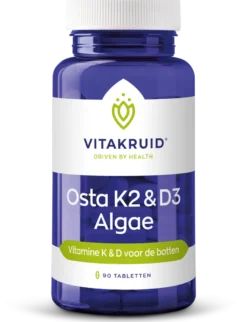 Vitakruid Osta K2 & D3 Algae met Calcium & Magnesium (90 tabletten)