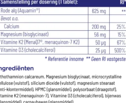 Vitakruid Osta K2 & D3 Algae met Calcium & Magnesium (90 tabletten)