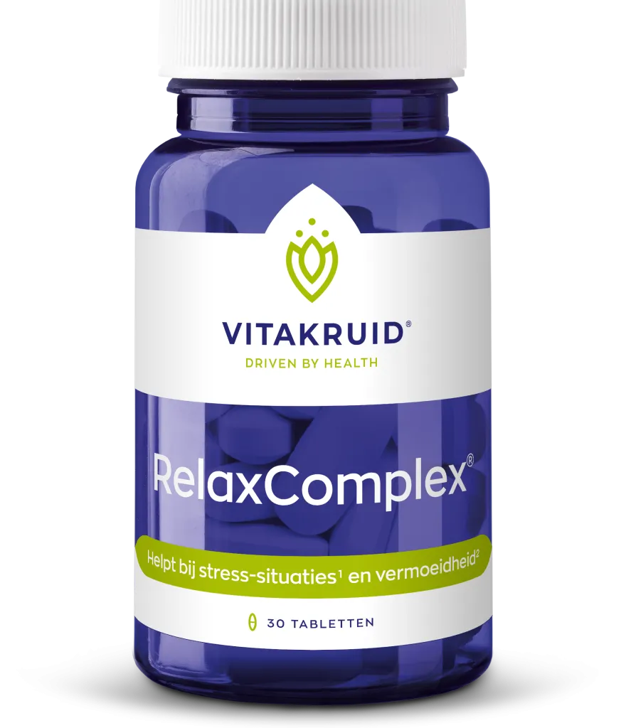 Vitakruid Relaxcomplex Oa Magnesium Tauraat & Vitamine D3 (30 tabletten)
