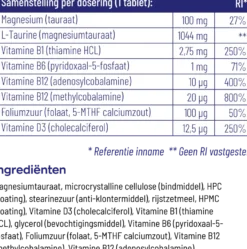 Vitakruid Relaxcomplex Oa Magnesium Tauraat & Vitamine D3 (30 tabletten)