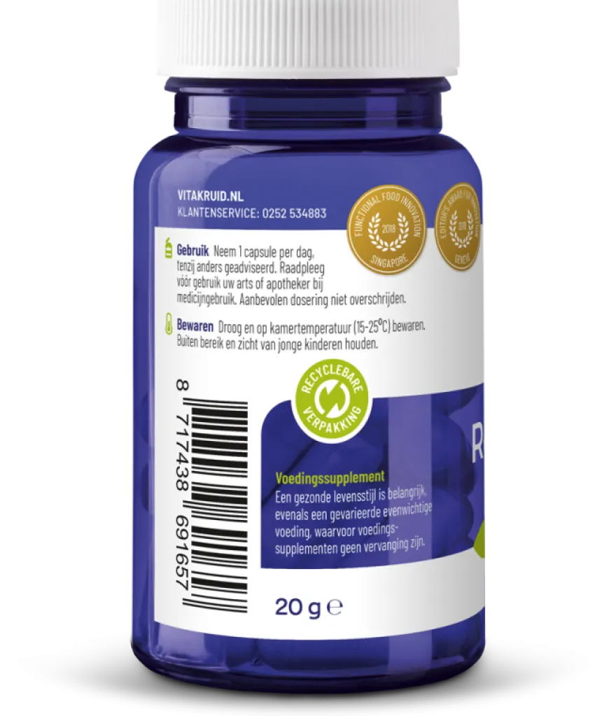 Vitakruid Resveratrol (Veri-Te®) 200 mg met Bioperine® (60 vega capsules)