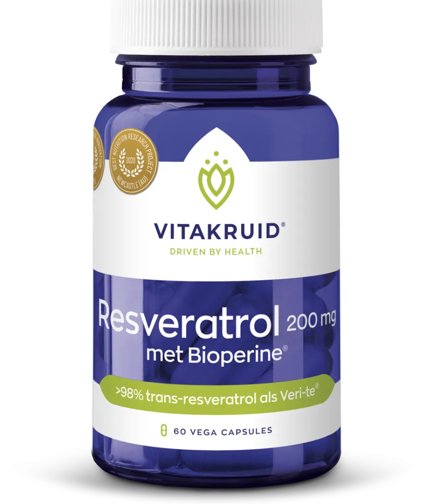 Vitakruid Resveratrol (Veri-Te®) 200 mg met Bioperine® (60 vega capsules)