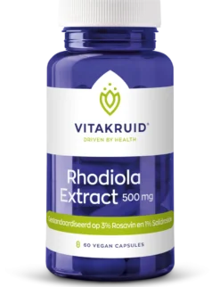 Vitakruid Rhodiola Extract 500 mg 3% Rosavin 1% Salidroside (60 vega capsules)
