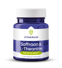 Vitakruid Saffraan 28 mg (Affron®) & L-Theanine Groene Thee (30 vega capsules)