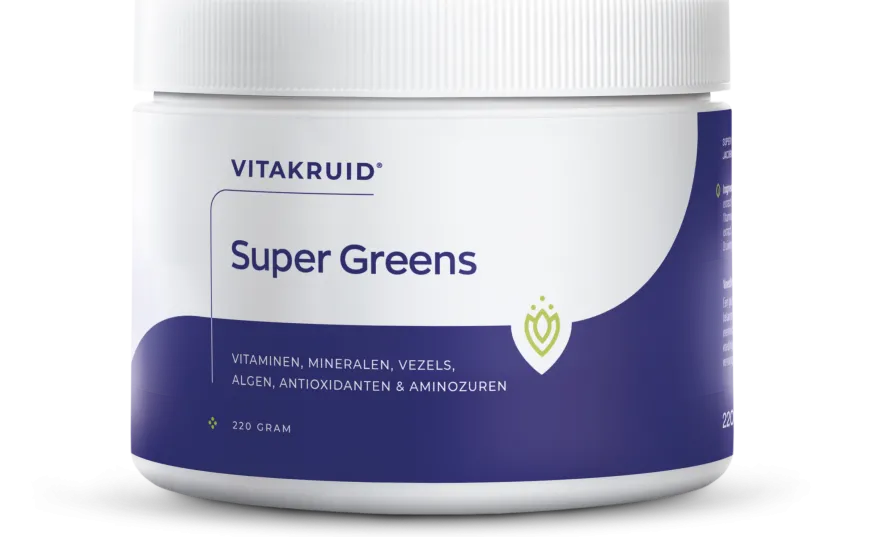 Vitakruid Super Greens 25 Nutrienten Oa Probiotica & Enzymen (220 gr)