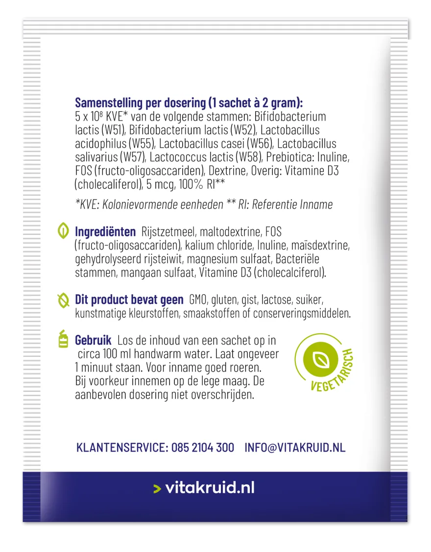 Vitakruid Symflora® Junior Pre- en Probiotica voor Kinderen (30 zakjes)