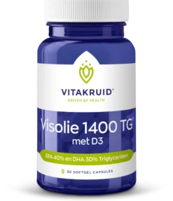 Vitakruid Visolie 1400 TG® Triglyceriden met D3 (30 softgels)