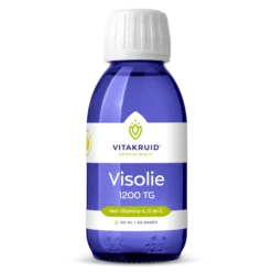 Vitakruid Visolie 1200 Vloeibaar Triglyceriden met A, D & E (125 ml)