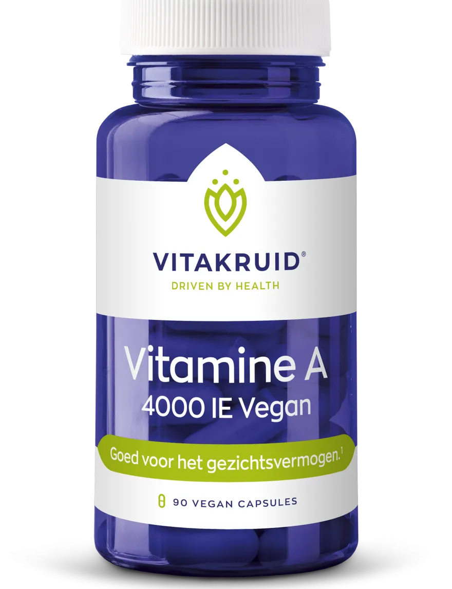 Vitakruid Vitamine A Retinol Acetaat 4000 IE Vegan (90 vega capsules)