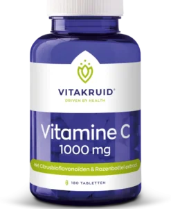 Vitakruid Vitamine C 1000 mg met Bioflavonoïden & Rozenbottel (180 tabletten)