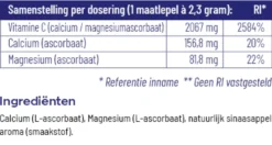 Vitakruid Vitamine C Poeder Calcium- & Magnesiumascorbaat (260 gr)