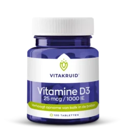 Vitakruid Vitamine D3 25 mcg / 1000 IE (120 tabletten)