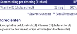 Vitakruid Vitamine D3 25 mcg / 1000 IE (120 tabletten)